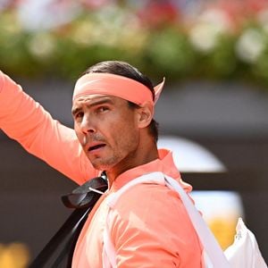 Xisca Perello assiste au match de son mari Rafael Nadal, et salue l’infante Elena d’Espagne lors du tournoi de tennis Mutua à Madrid, le 29 avril 2024. © Europa Press / Bestimage
