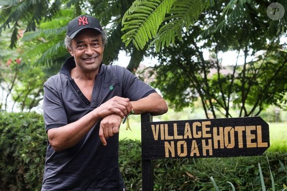 L'ancien sportif de tennis, Yannick Noah dans son village Noah, à Yaoundé, Cameroun, le 25 juillet 2022. © Stéphane Lemouton/Bestimage