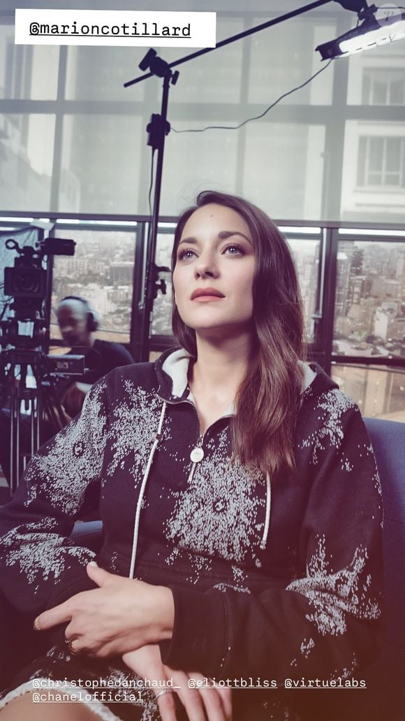Capture d'écran Instagram de Marion Cotillard.