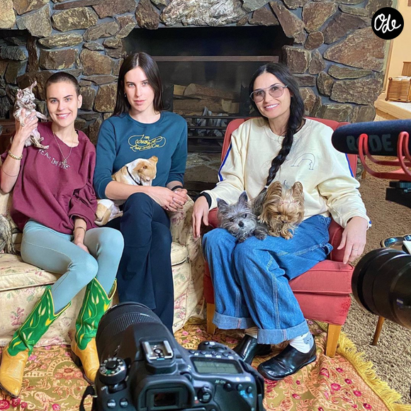 Demi Moore et ses filles Scout LaRue et Tallulah Willis. Avril 2020.