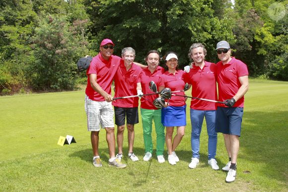 Antoine Kombouaré, Stéphane Tortora, Maeva Kombouaré, Sébastien Amiez - Compétition "Old Course" lors du Mapauto Golf Cup à Cannes Mandelieu, au profit des enfants malades, avec 3 soirées, dont une de gala avec ventes aux enchères. Le 9 juin 2017