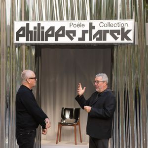 Alberto Alessi, Philippe Starck - Milan Design Week 2023 le 20 avril 2023. SGP / BESTIMAGE