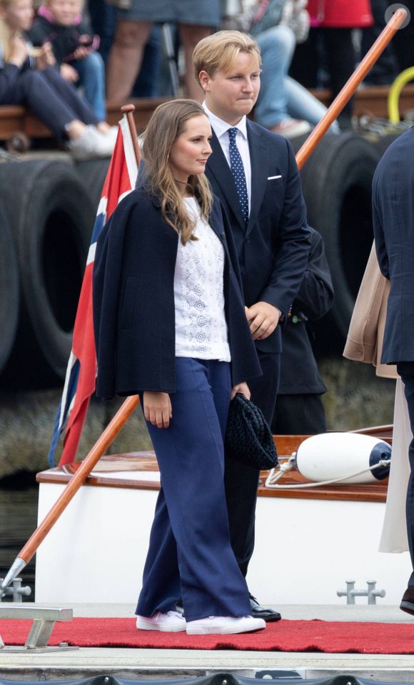 Célébrations du 200e anniversaire de la première émigration organisée sur le navire « Restauration » vers les États-Unis à Stavanger, Norvège, 4 juillet 2025. Photo by Dana Press / Bestimage