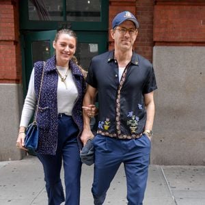 24/09/2024 EXCLUSIF : Blake Lively et Ryan Reynolds se rendent à un rendez-vous d'affaires à New York.