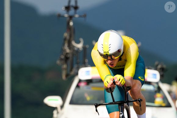 Rohan Dennis - Le Slovène P. Roglic remporte l'épreuve du contre-la-montre aux jeux olympiques Tokyo 2020 (23 juillet - 8 août 2021), le 28 juillet 2021 à Shizuoka. 
© Aflo / JO Tokyo / Panoramic / Bestimage