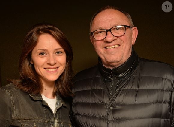 Delphine Depardieu et son père Alain Depardieu - Avant-première du film "La DorMeuse Duval" de Manuel Sanchez à Paris le 2 mai 2016. © Veeren/Bestimage