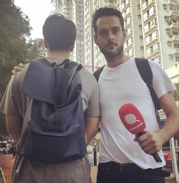 Le journaliste Baptiste Des Monstiers sur Instagram