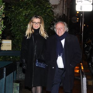Didier Barbelivien et sa compagne arrivent à la résidence Sarkozy-Bruni pour l'anniversaire de Nicolas Sarkozy à Paris, France, le 30 janvier 2015. Photo by ABACAPRESS.COM