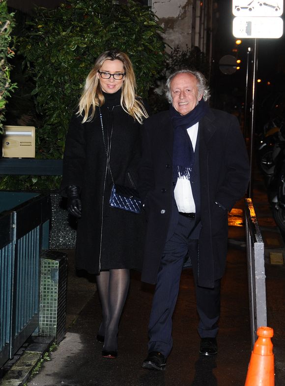 Didier Barbelivien et sa compagne arrivent à la résidence Sarkozy-Bruni pour l'anniversaire de Nicolas Sarkozy à Paris, France, le 30 janvier 2015. Photo by ABACAPRESS.COM