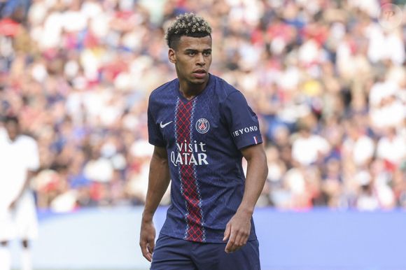 Desire Doue (PSG) lors du match de football Ligue 1 McDonald's opposant le Paris Saint-Germain (PSG) au FC Lorient (2-2) au Parc des Princes à Paris, France, le 2 mai 2026. © Michael Baucher/Psnewz/Bestimage