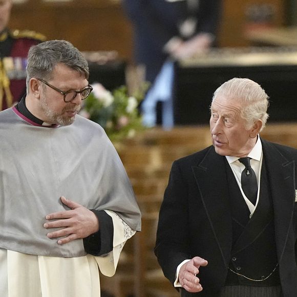 Le roi Charles III (Le roi Charles III d'Angleterre) arrive à la cathédrale Westminster, dans le centre de Londres, pour assister à la messe de requiem de la duchesse de Kent. 16 septembre 2025. © PA Photo/ Bestimage