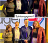 Elle y est intervenue en tant que présidente de l'association Premiers de Cordée pour débattre avec d'autres invités autour du thème de l'engagement.

Nathalie Péchalat en soirée.