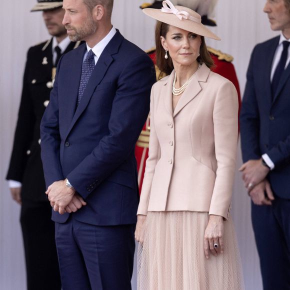 Le prince William, prince de Galles, Catherine "Kate" Middleton, princesse de Galles lors de la visite du président français le 8 juillet 2025
©Dana Press / Bestimage