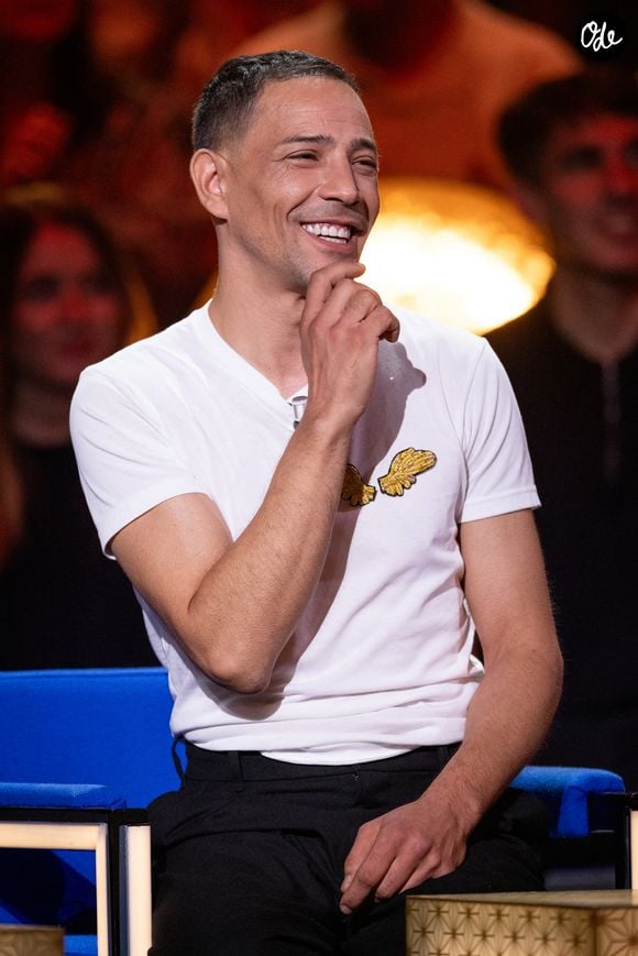 Exclusif - Steevy Boulay lors de l'enregistrement de l'émission "La Boîte à secrets", présentée par F.Bollaert et diffusée le 16 octobre sur France 3, à Paris, France, le 29 septembre 2026. © Cyril Moreau/Bestimage