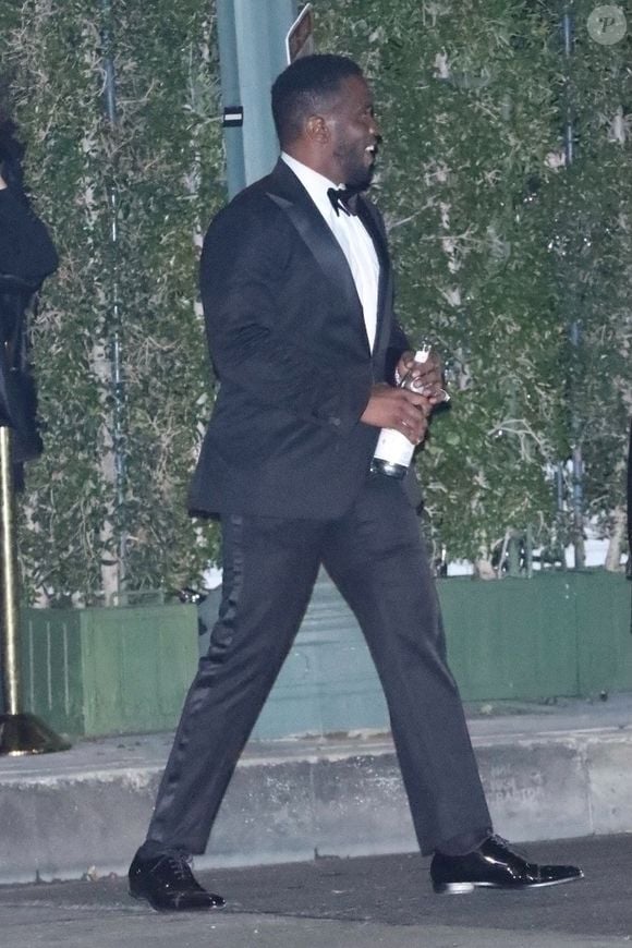 P. Diddy arrive à l'after-party des Oscar de Jay-Z au Château Marmont à Los Angeles, le 27 mars 2022.