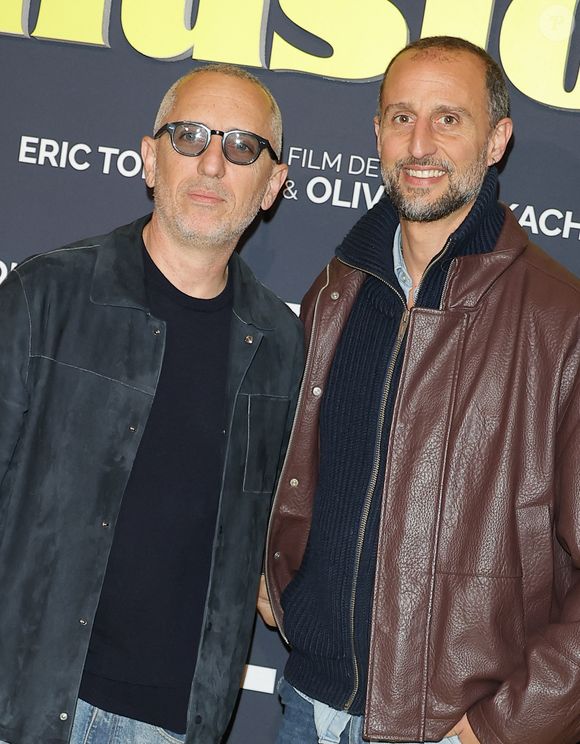 Gad Elmaleh et Arié Elmaleh - Première du film "Juste une illusion" au cinéma Le Grand Rex à Paris le 22 mars 2026. © Coadic Guirec/Bestimage