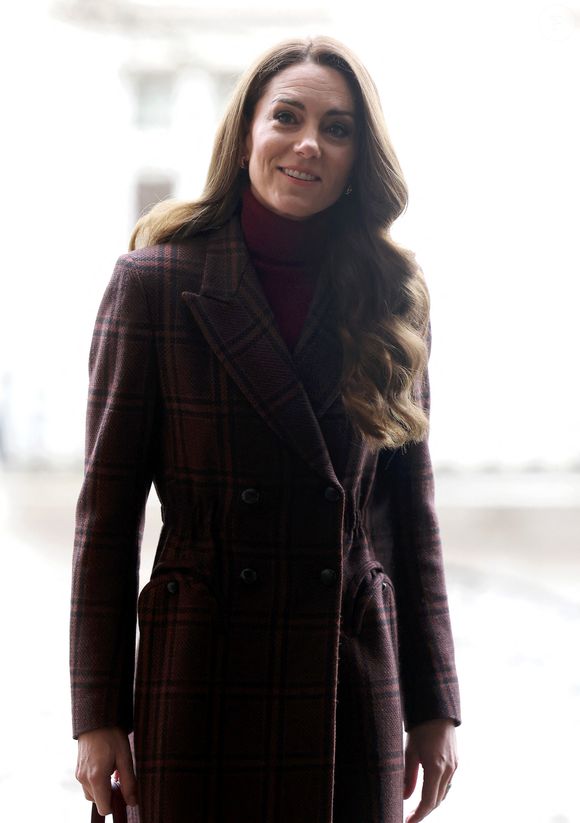 Catherine (Kate) Middleton, princesse de Galles à l'hôpital Royal Marsden, où elle a reçu son traitement contre le cancer, à Londres, Royaume-Uni, le 14 janvier 2025. © Chris Jackson/WPA-Pool/Bestimage
