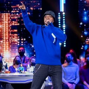 Soprano - Enregistrement des 10 ans de l'émission "Vendredi tout est permis (VTEP)", présentée par A.Essebag et diffusée le 29 janvier sur TF1. © Jacovides-Moreau / Bestimage