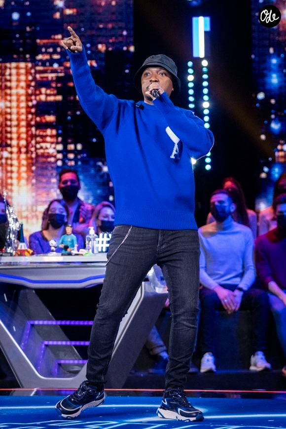 Soprano - Enregistrement des 10 ans de l'émission "Vendredi tout est permis (VTEP)", présentée par A.Essebag et diffusée le 29 janvier sur TF1. © Jacovides-Moreau / Bestimage