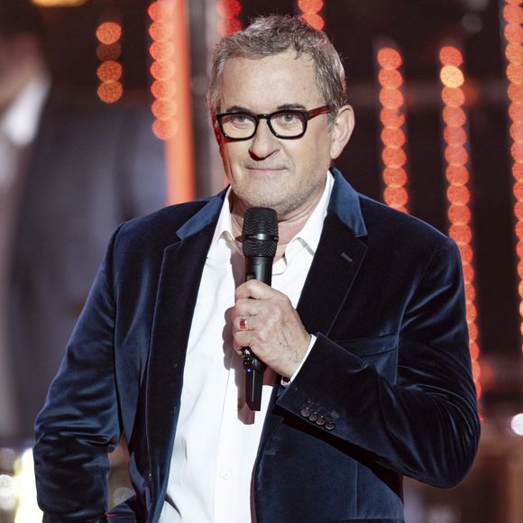 Exclusif - Christophe Dechavanne lors de l'enregistrement de la soirée "Les 30 ans du sidaction - la soirée événement" au Grand Rex à Paris diffusée le 23 mars 2024 sur France 2.
© Cyril Moreau / Coadic Guirec / Bestimage