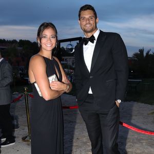 Exclusif - Florent Manaudou et Alizé Lim - Gala de charité de l'académie de tennis Mouratoglou afin de récolter des fonds pour sa fondation "Champ'Seed" à Biot le 23 juin 2019. © Philippe Brylak /Bestimage
