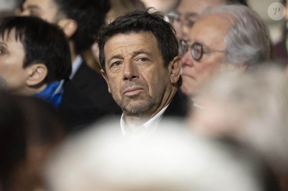 Patrick Bruel lors de la cérémonie d'entrée de Missak et Melinee Manouchian au Panthéon à Paris, France, le 21 février 2024. Photo by Eliot Blondet/ABACAPRESS.COM