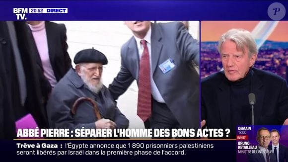Bernard Kouchner lance : "Ce que je condamne, c’est cette espèce de pseudo-chasteté qu’on exige d’un croyant dans la religion catholique".
Bernard Kouchner sur BFMTV le samedi 18 janvier 2025