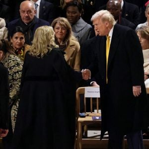 Donald Trump - Cérémonie de réouverture de la cathédrale Notre-Dame de Paris, le 7 décembre 2024. Joyau de l’art gothique, lieu de culte et de culture, symbole universel de la France et de son histoire, la cathédrale de Notre-Dame de Paris rouvre ses portes les 7 et 8 décembre, cinq ans après le terrible incendie qui l’avait ravagée le 15 avril 2019. 
© Dominique Jacovides / Bestimage