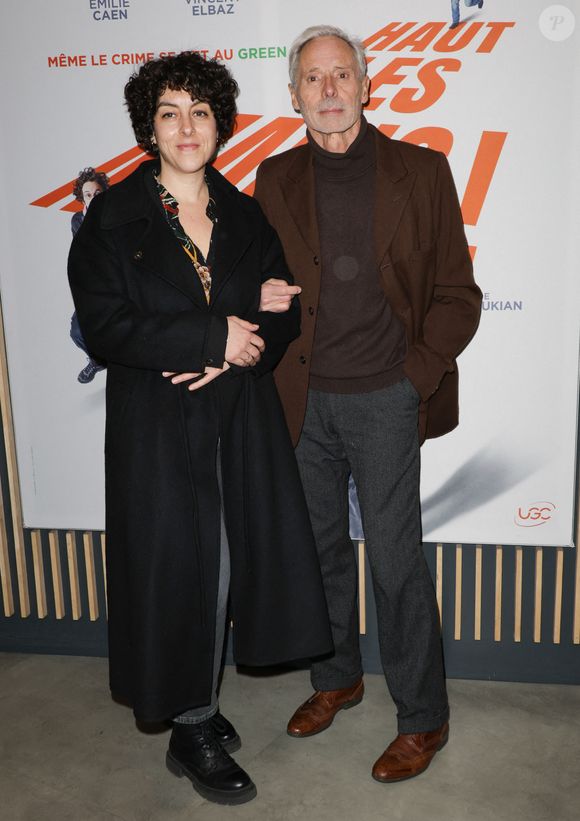 Julie Manoukian et Yves Marmion -Avant-première du film "Haut les mains" à l'UGC Danton à Paris le 11 février 2025. © Coadic Guirec/Bestimage