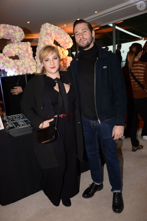 Exclusif - Marilou Berry et son compagnon Alexis - Soirée de lancement des cosmétiques Eymard Gabrielle à l'hôtel Shangri-La à Paris, France, le 12 avril 2018. © Rachid Bellak/Bestimage