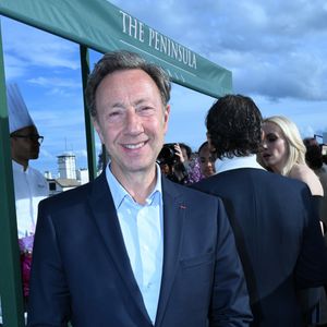Exclusif - Stéphane Bern - Réouverture du rooftop "L'heure dorée" de l'hôtel Peninsula à Paris le 10 juin 2026. © Rachid Bellak/Bestimage