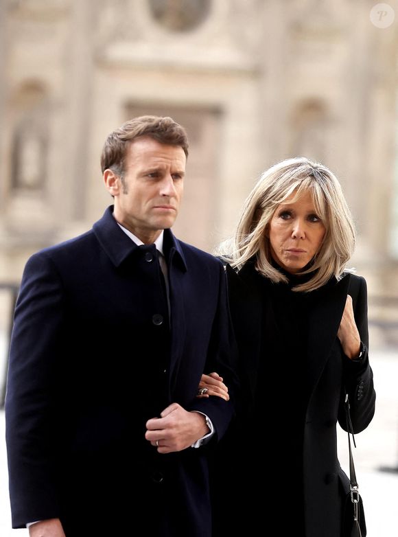 Info - Décès de Anne-Marie Trogneux, soeur de Brigitte Macron à l’âge de 93 ans - Info - Agression de Jean-Baptiste Trogneux à Amiens : deux hommes condamnés à un an et 15 mois de prison ferme - Emmanuel et Brigitte Macron - Cérémonie d’hommage national rendu à Monsieur Pierre Soulages dans la cour carrée du Louvre à Paris. Le 2 novembre 2022
© Dominique Jacovides / Bestimage