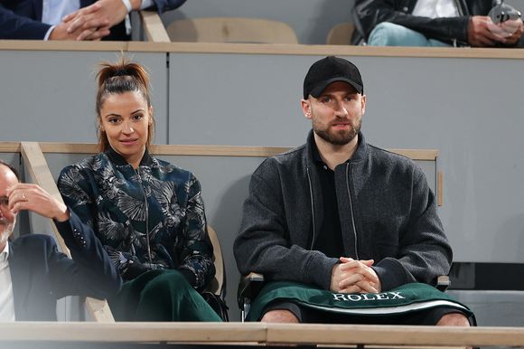 Denitsa Ikonomova, Francois Alu dans les tribunes lors des Internationaux de France 2024 à Roland Garros le 03 juin 2024 à Paris, France. Photo by Nasser Berzane/ABACAPRESS.COM