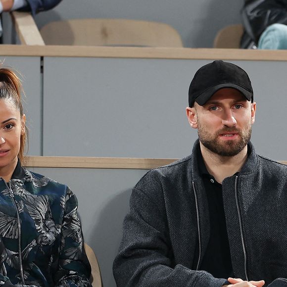Denitsa Ikonomova, Francois Alu dans les tribunes lors des Internationaux de France 2024 à Roland Garros le 03 juin 2024 à Paris, France. Photo by Nasser Berzane/ABACAPRESS.COM