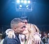 Exclusif - Loana Petrucciani (marraine 2017 de "Soupe En Scène"), Phil Storm et son ami Eryl Prayer (qui chante "Love me tender" en duo avec Loana) au cocktail à la fin de la soirée "Soupe En Scène" au Cirque Pinder à Lyon, France, le 12 avril 2017. © Agence/Bestimage