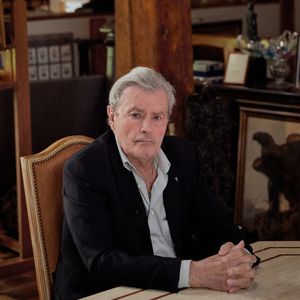 Exclusif -Premier tournage avec Alain Delon à Douchy-Montcorbo, France, le 10 avril 2021. © Cyril Moreau/Bestimage