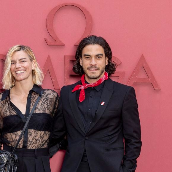 Fauve Hautot, Romain Guillermic - Photocall de la soirée d'ouverture de la " Maison Omega " à l'hôtel de Poulpry, Maison des Polytechniciens pour les JO 2024 (Jeux Olympiques 2024) à Paris, France, le 27 juillet 2024. Le chronométreur officiel des Jeux Olympiques et Paralympiques a donné une soirée pour l'ouverture de sa maison exclusive à l'occasion de Paris 2024. © Olivier Borde - Jack Tribeca /Bestimage