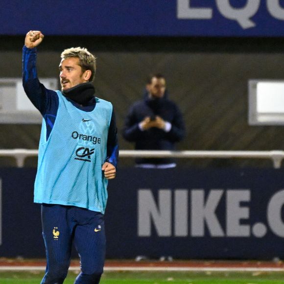 Antoine Griezmann (France) - L'équipe de France en entrainement au Centre National du Football (CNF) de Clairefontaine-en-Yvelines, France, le 14 novembre 2023, dans le cadre de la préparation de l'équipe pour les prochains matchs de qualification du tournoi de football de l'UEFA Euro 2024. © Federico Pestellini/Panoramic/Bestimage