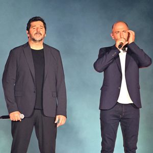 Patrick Fiori durant Corsu Mezu Mezu, le concert emmené par Patrick Fiori qui a eu lieu au stade Orange Vélodrome à Marseille, le 22 mai 2026, diffusé le 28 août sur France 3.. © Bruno Bebert/Bestimage