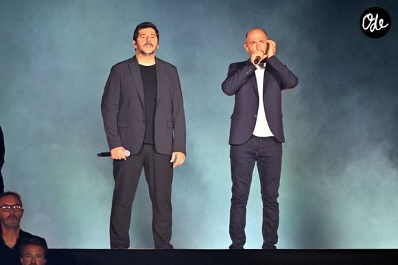 Patrick Fiori durant Corsu Mezu Mezu, le concert emmené par Patrick Fiori qui a eu lieu au stade Orange Vélodrome à Marseille, le 22 mai 2026, diffusé le 28 août sur France 3.. © Bruno Bebert/Bestimage