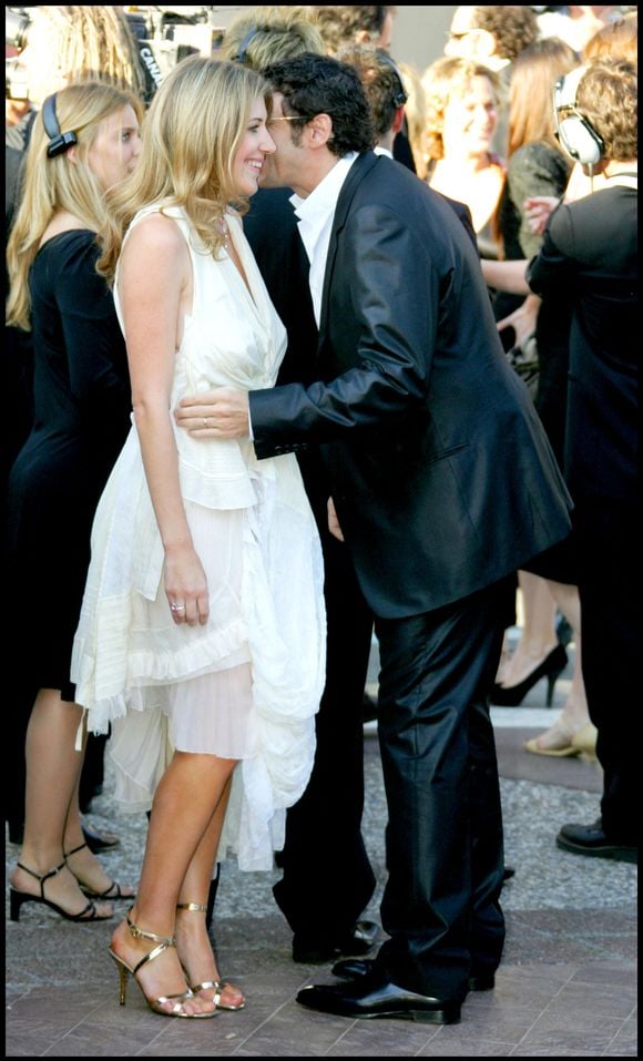 Patrick Bruel et Amanda Sthers au 60ème Festival de Cannes, en 2007, à l'occasion de la montée des marches du film "Les chansons d'amour". © Guilaume Gaffiot / Bestimage