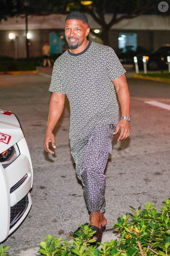 Jamie Foxx à la soirée de Leonard DiCaprio au Papi Steak à Miami Beach le 5 janvier 2023.