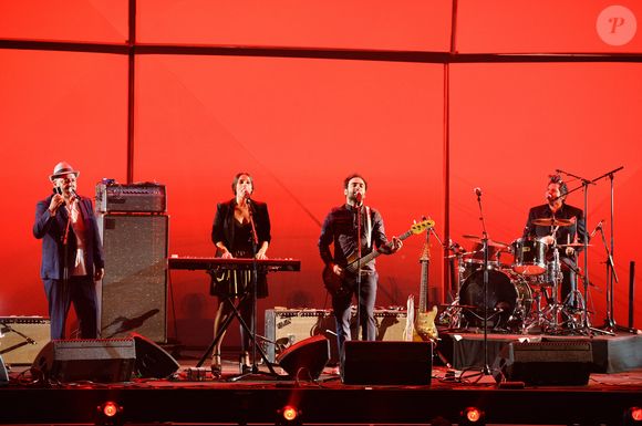 Louis, Matthieu, Joseph et Anna Chedid lors de la 31e cérémonie des Victoires de la Musique qui s'est tenue au Zénith de Paris, France, le 12 février 2016. Photo by ABACAPRESS.COM