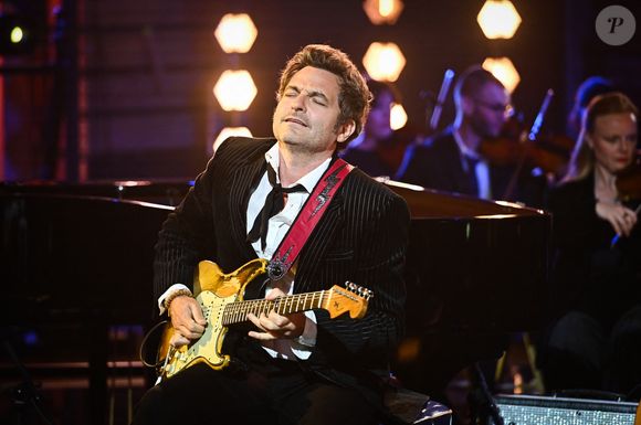 Exclusif - Matthieu Chedid (Le chanteur M) - Enregistrement de l'émission "Le Grand Echiquier : Spéciale Charles Aznavour" à l'Opéra royal de Versailles, présentée par C.Chazal et A.Manoukian, et diffusée sur France 2 le 29 mai 2025. © Guillaume Gaffiot/Bestimage
