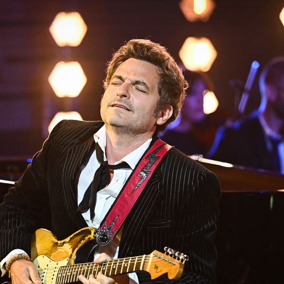 Exclusif - Matthieu Chedid (Le chanteur M) - Enregistrement de l'émission "Le Grand Echiquier : Spéciale Charles Aznavour" à l'Opéra royal de Versailles, présentée par C.Chazal et A.Manoukian, et diffusée sur France 2 le 29 mai 2025. © Guillaume Gaffiot/Bestimage