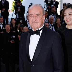 Pierre Lescure - Montée des marches de la cérémonie de clôture du 78ème Festival International du Film de Cannes, au Palais des Festivals à Cannes. Le 24 mai 2025
© Jacovides-Moreau / Bestimage