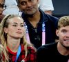 Les deux tourtereaux ont posté une série de photos de l'événement sur Instagram pour annoncer la nouvelle.

Kevin Mayer et sa compagne Delphine Jariel - Les célébrités en tribunes pendant la finale de basketball opposant les Etats-Unis à la France (98-87) lors des Jeux Olympiques de Paris 2024 (JO) à l'Arena Bercy, à Paris, France, le 10 août 2024. © Jacovides-Perusseau/Bestimage