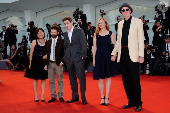 Rosa Tran, Charlie Kaufman, Jennifer Jason Leigh, Tom Noonan, Duke Johnson à la 72e Mostra de Venise, le 12 septembre 2015.

Photo : Aurore Marechal / Abaca