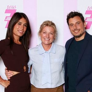 Emilie Tran Nguyen, Anne-Elisabeth Lemoine et Lorrain Sénéchal à la soirée Télé 7 Jours, le 4 septembre 2025. 

Photo : Christophe Aubert / Bestimage