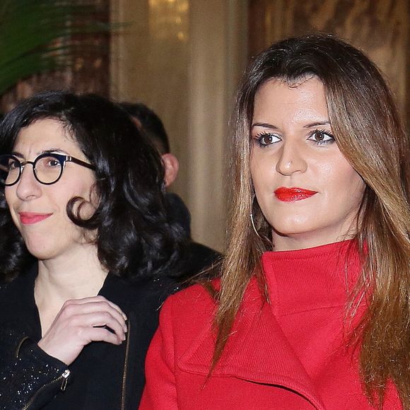 Rima Abdul-Malak, Marlène Schiappa - Remise du prix Ilan Halimi à l'Hôtel de Bourvallais à Paris, en présence d'E.Dupond-Moretti, ministre de la Justice, le 14 février 2023. 
© Jonathan Rebboah / Bestimage